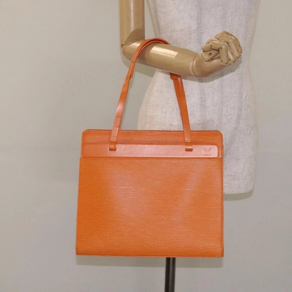 LOUIS VUITTON Epi Croisette PM Tote Bag Orange Mandarin - Picture 14 of 16
